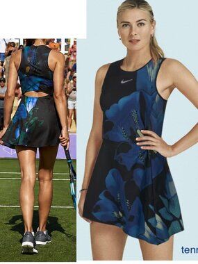 Nwt Nike Maria Sharapova Rare Tennis Dress w/ Back Zipper skirt S Small